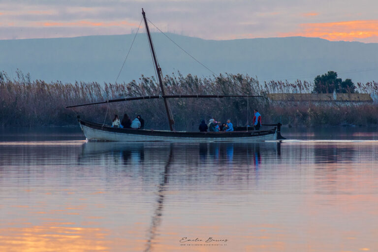 Atardecer en la Albufera de Valencia